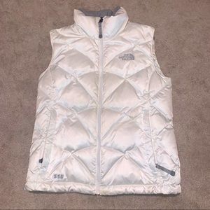White North Face Vest